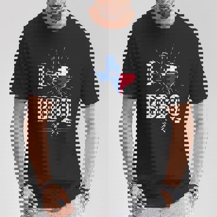 テキサス州旗 バーベキューギフト テキサスバーベキュー Tシャツ 面白い贈り物