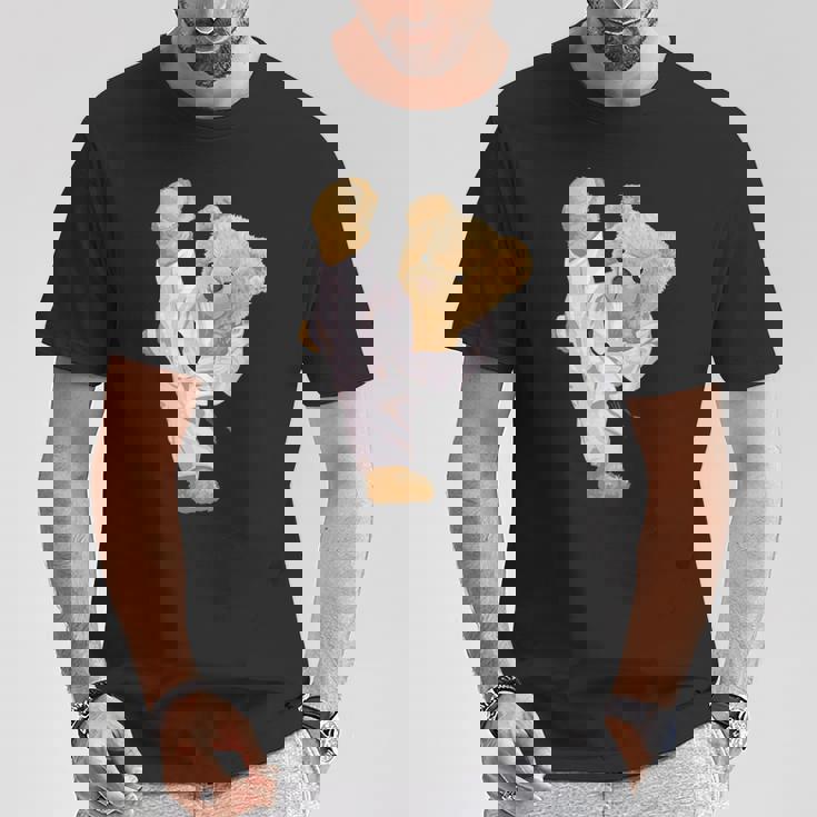 テディ空手ベア Tシャツ 面白い贈り物