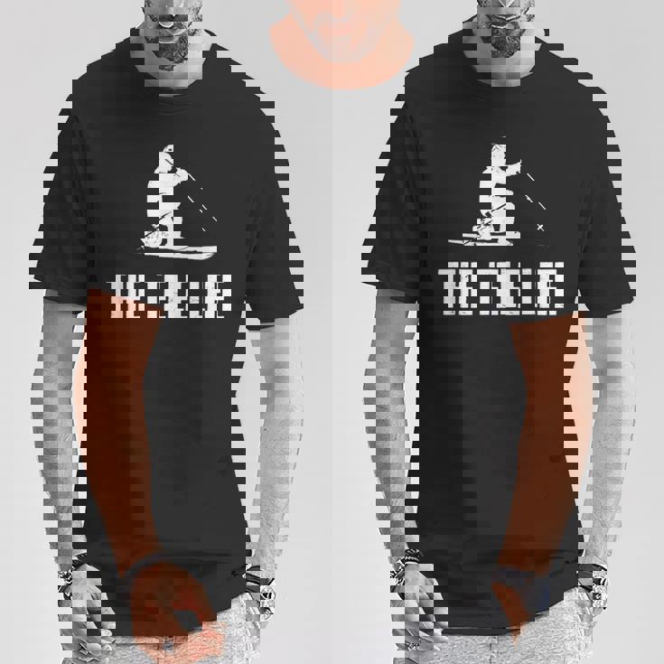 テレマーク スキーライフ Tシャツ 面白い贈り物