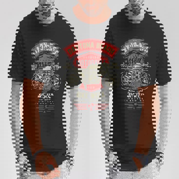 デイトナ ビーチバイクウィーク レトロバイクデザイン Tシャツ 面白い贈り物