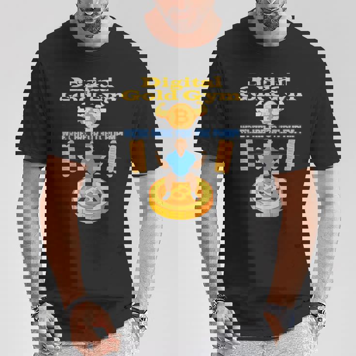 デジタルゴールドジム エクササイズ ビットコインギア クリプトジムウェア Tシャツ 面白い贈り物