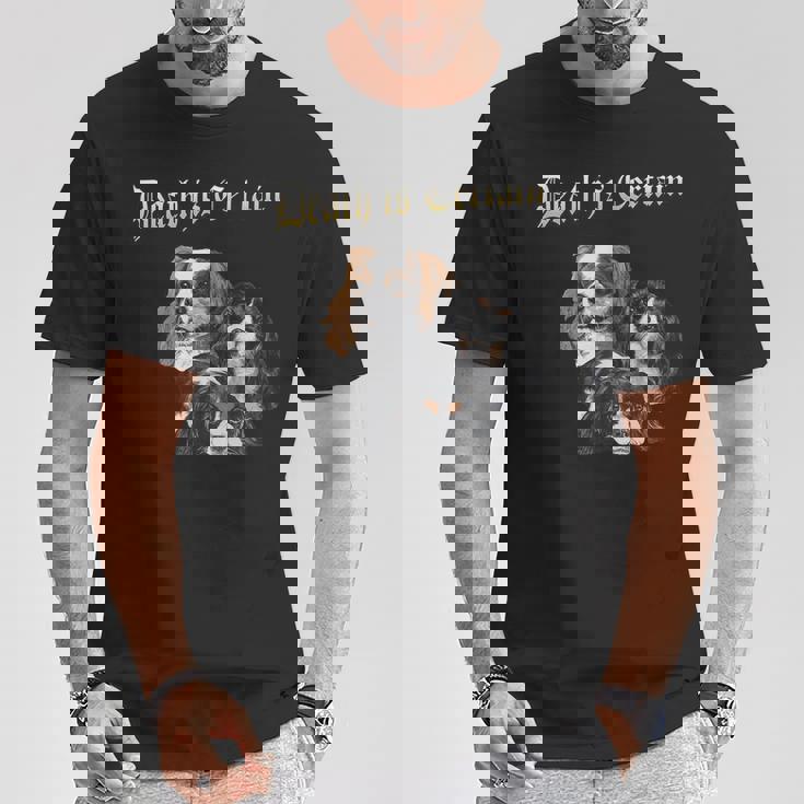 デス・イズ・サステイン・ファニー・キャバリア・キング・チャールズ・スパニエル Tシャツ 面白い贈り物