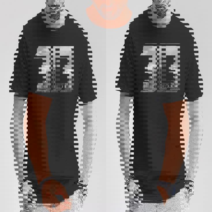 デトロイト 313 Tシャツ 面白い贈り物