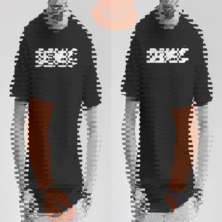 デミックボックスロゴ Tシャツ 面白い贈り物