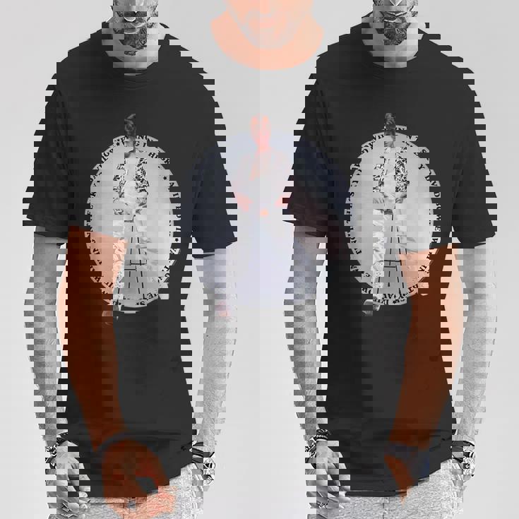 デヴィッド・ボウイ 空で待っている写真 ブライアン・ウォード Tシャツ 面白い贈り物