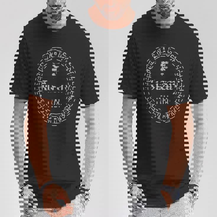 トスカーナ イタリア ワイン愛好家地域 ヴィノ イタリア ヨーロッパ トラベラー Tシャツ 面白い贈り物