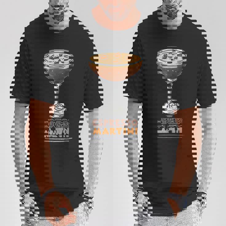 トレンディなエスプレッソマティーニコーヒーカクテル。 Tシャツ 面白い贈り物