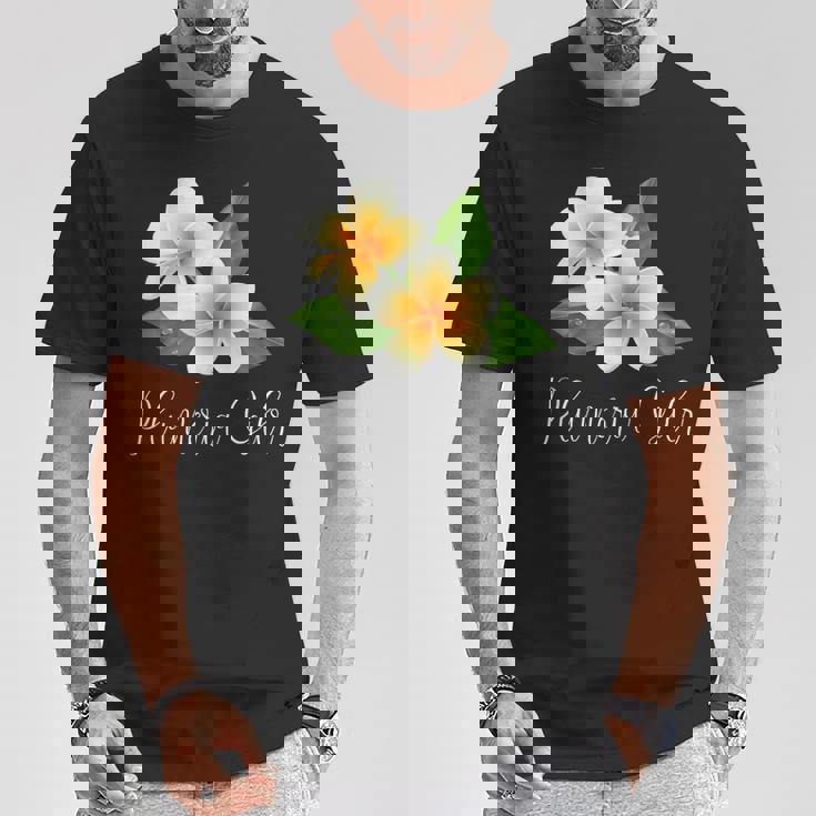 トロピカルプルメリアフランジパニー Tシャツ 面白い贈り物