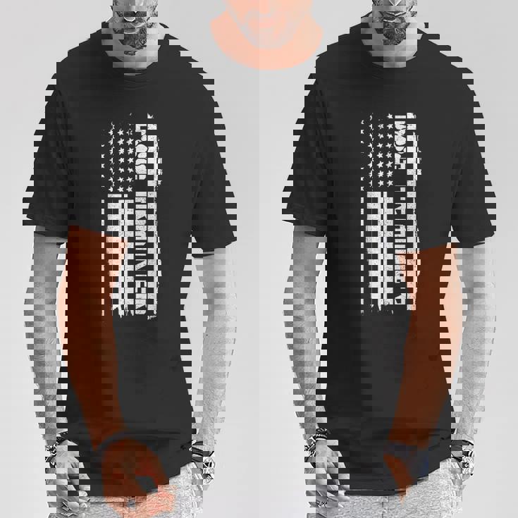 ドッグトレーナー アメリカ国旗 愛国的な犬の訓練 Tシャツ 面白い贈り物