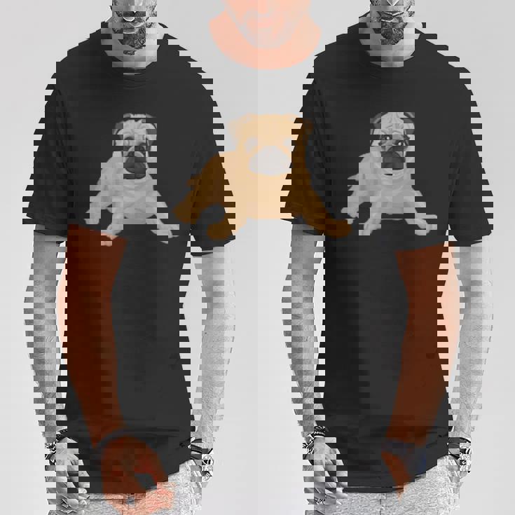 ドッグパグ ドッグモチーフ 犬好きへのギフト パグ Tシャツ 面白い贈り物