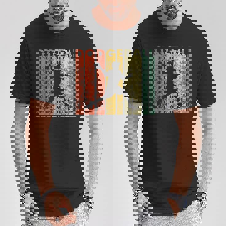 ドッジボール選手 レトロ ドッジボール ギフト Tシャツ 面白い贈り物