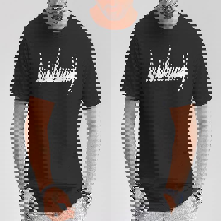 ドナルド J トランプ サインtシャツ Tシャツ 面白い贈り物