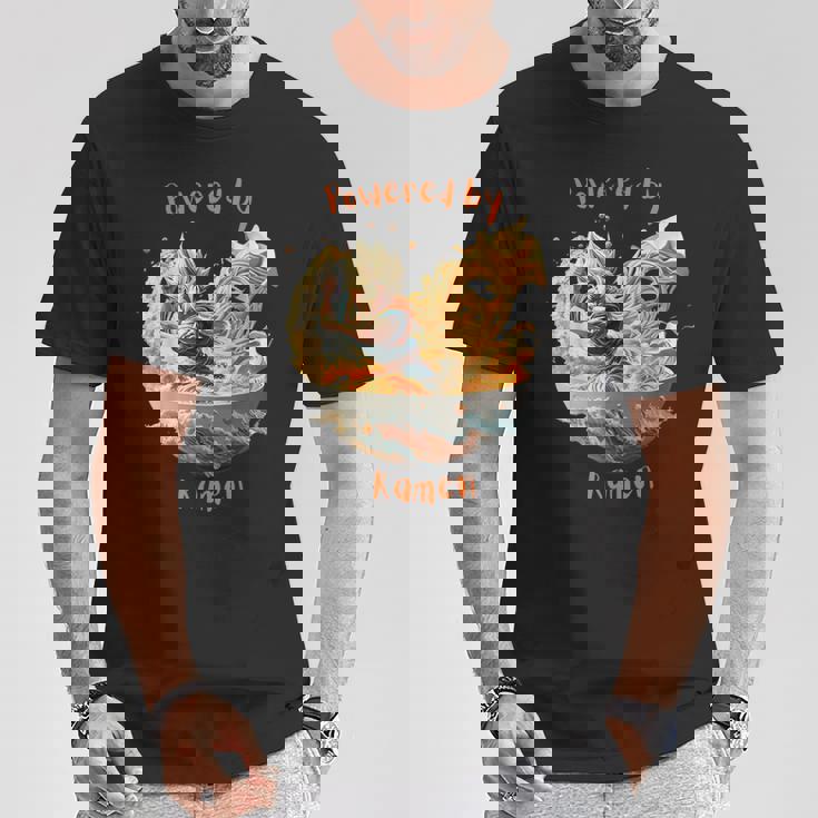 ドラゴンボウル戦士とラーメン波動力 Tシャツ 面白い贈り物