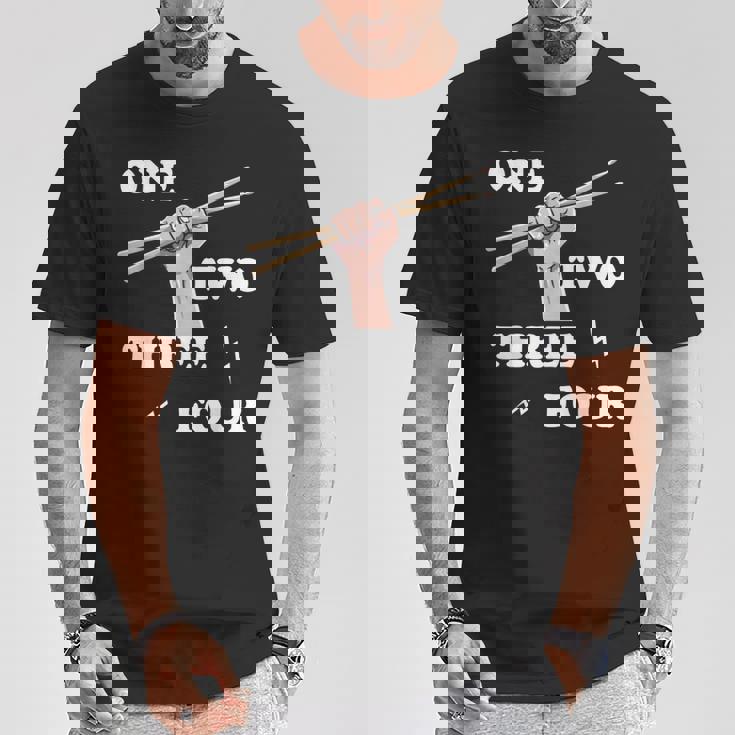 ドラマー ギフト 楽器 メンズ ドラムスティック用 Tシャツ 面白い贈り物