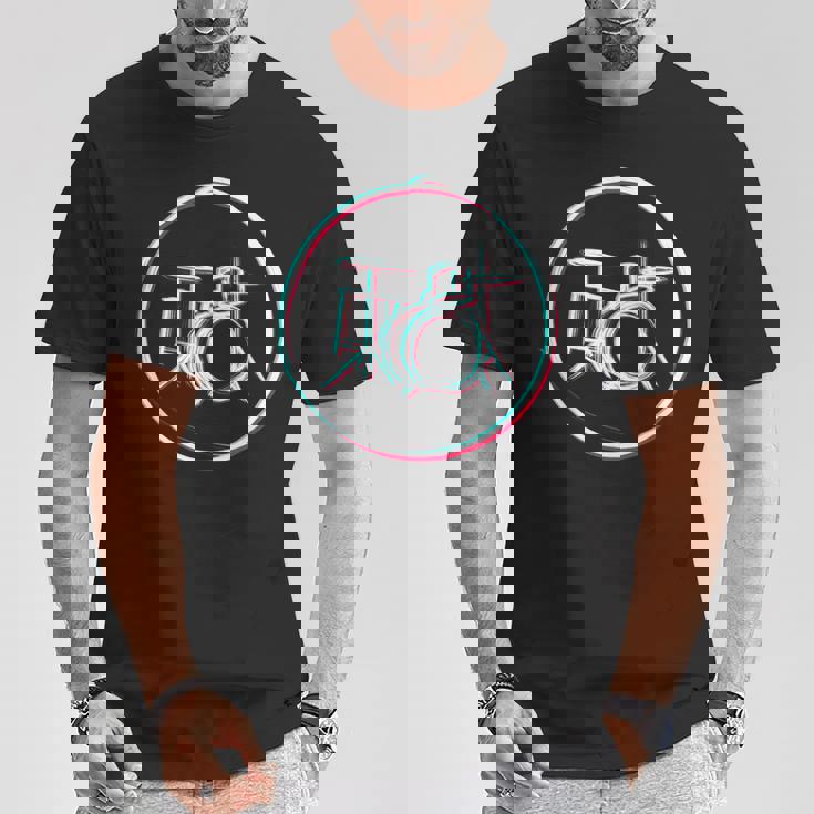 ドラミングドラマー ドラムセット Tシャツ 面白い贈り物