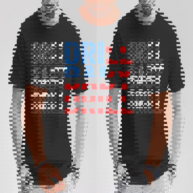 ドリル ベビー ドリル トランプ 2024 マーチ ドリル ベビードリル Tシャツ 面白い贈り物