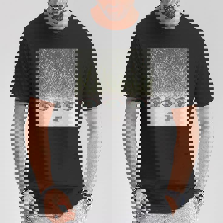 ドリームコアウィアードコア服エステティックコーンフィールドアイズ Tシャツ 面白い贈り物