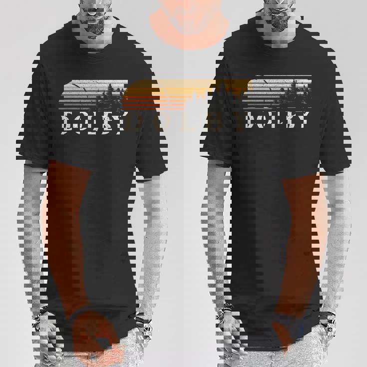 ドルビー、Me ヴィンテージ エバーグリーン サンセット 80年代レトロ Tシャツ 面白い贈り物