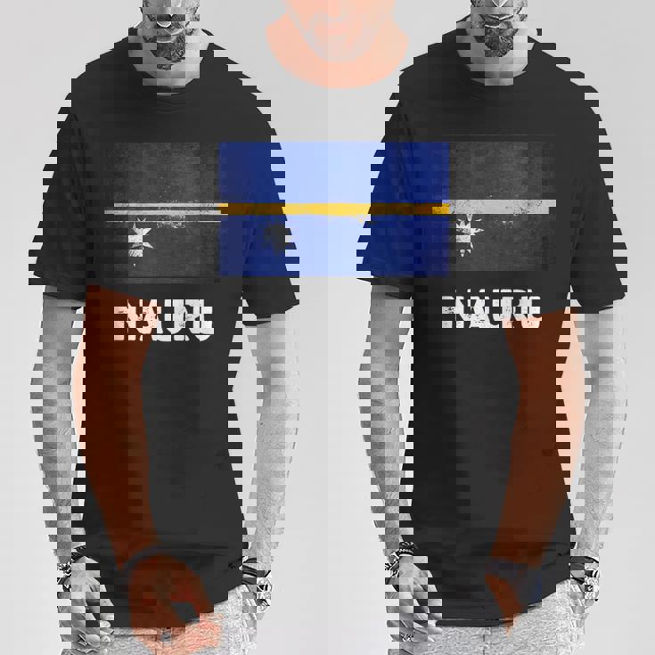 ナウルの国旗tシャツ Tシャツ 面白い贈り物