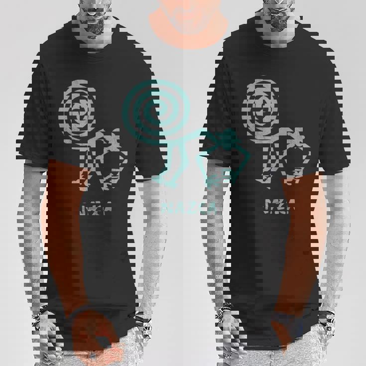 ナスカ ライン ペルー ジオグリフ 宇宙飛行士 ハチドリ モンキー Tシャツ 面白い贈り物