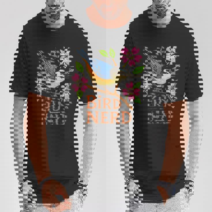 ナツハッチ 鳥 オタク ハナミズキ 木 アート Tシャツ 面白い贈り物