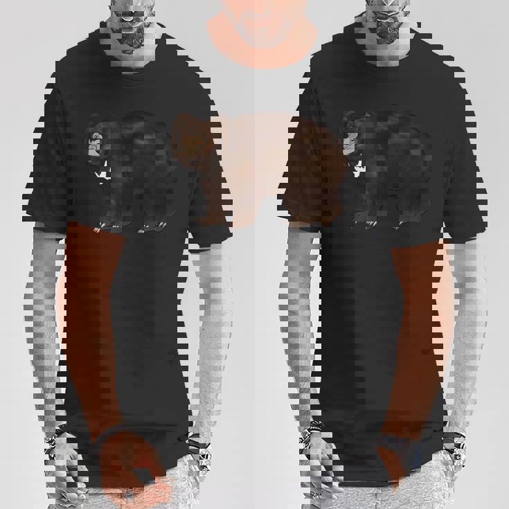 ナマケグマの絵 Tシャツ 面白い贈り物