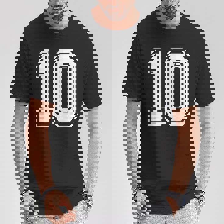 ナンバー10 誕生日ギフト スポーツ選手 チーム番号入りジャージ Tシャツ 面白い贈り物