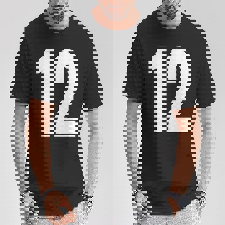 ナンバー12 シャツ。十二 Tシャツ 面白い贈り物