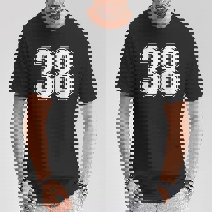 ナンバー38 スポーツ ナンバープレイヤー ナンバー38 Tシャツ 面白い贈り物