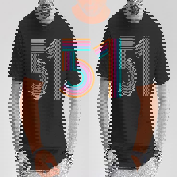 ナンバー51 Fifty-One Anniversary 男女 51歳の誕生日 Tシャツ 面白い贈り物