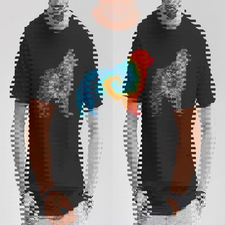 ニューファンドランド犬のレトロなデザイン Tシャツ 面白い贈り物