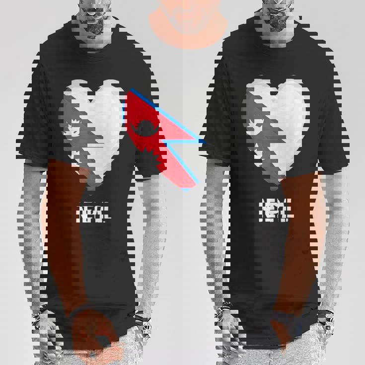 ネパール国旗シャツ Tシャツ 面白い贈り物