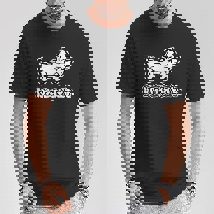 ノー ダックス ノー ライフ No Daxno Life 胸＆バックプリント Tシャツ 面白い贈り物