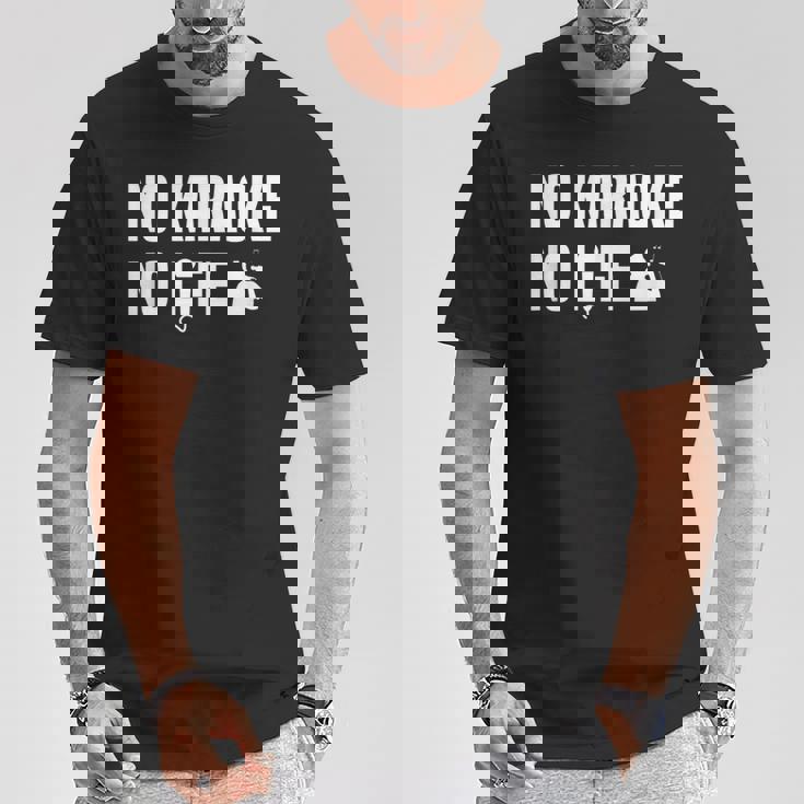 ノーカラオケノーライフ カラオケ好き 歌好き ヒトカラ好き 趣味 カラオケ Tシャツ 面白い贈り物