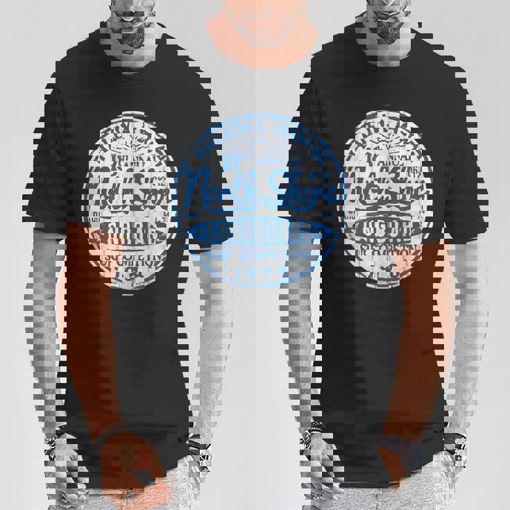 ノースショア ハレイワ ハワイ ロングボード サーフ Tシャツ 面白い贈り物