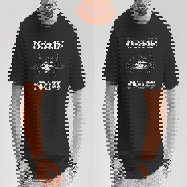 ノーラーメンノーライフ ラーメン好き ラーメンオタク ラーメン 面白い ネタ ごはん 飯 麺 Tシャツ 面白い贈り物