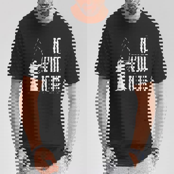 ノー弓道ノーライフ 弓道場 弓術 弓道好き 騎射 歩射 堂射 弓道部 弓道サークル 古武術 和弓 弓道 Tシャツ 面白い贈り物