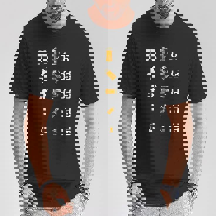 ハイボール 視力検査 バーボン おもしろ 酒飲み 酒好き 居酒屋 ウィスキー ハイボール好き Tシャツ 面白い贈り物