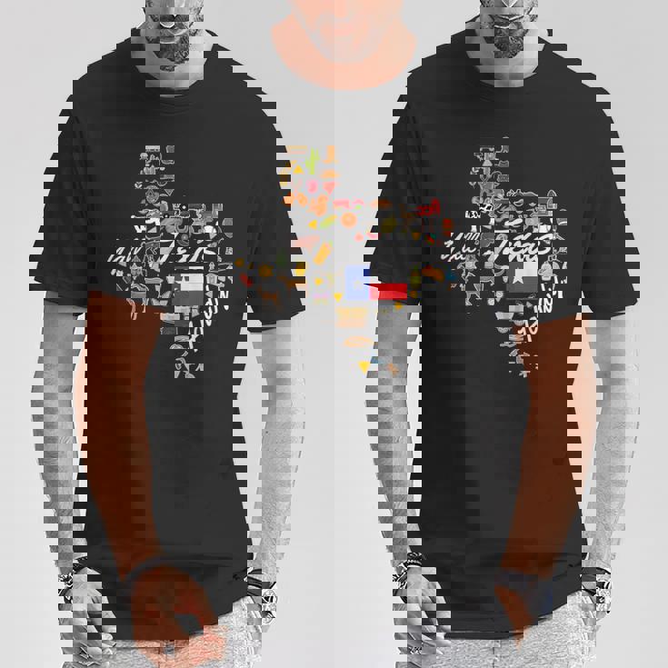 ハウディ・テキサス・カウボーイ・ロデオ・ウエスタン Tシャツ 面白い贈り物