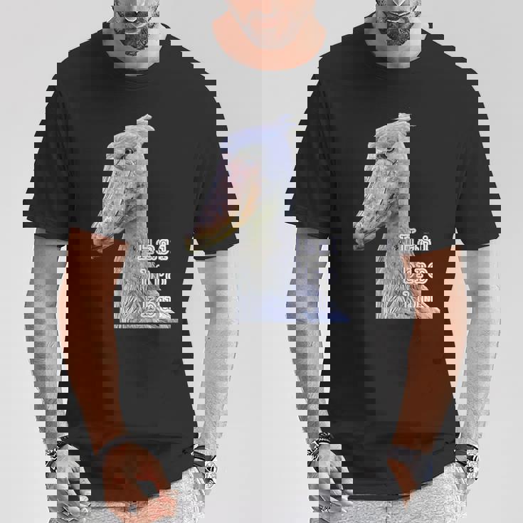 ハシビロコウ『リアルフォト 写真』青い鳥【どうぶつフレンズ】かっこいい 大きな鳥 動物園の生き物 Tシャツ 面白い贈り物