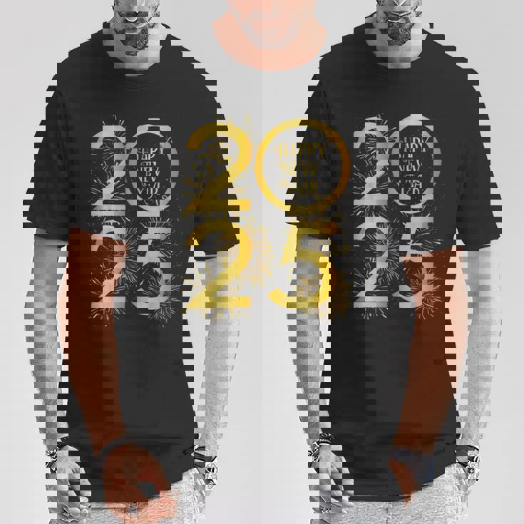 ハッピーニューイヤーパーティー用品 2025年新年花火 Tシャツ 面白い贈り物