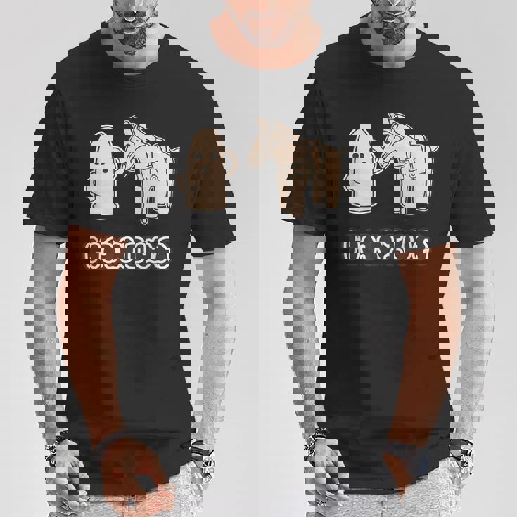 ハニワ くん と 馬 埴輪【ゆるフレンズ】歴史土器 キャラクター かわいい イラスト Tシャツ 面白い贈り物