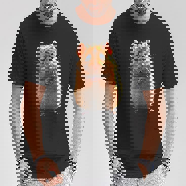 ハムスター げっ歯類 ゴールデンハムスター フィールドハムスター 小型ハムスター Tシャツ 面白い贈り物