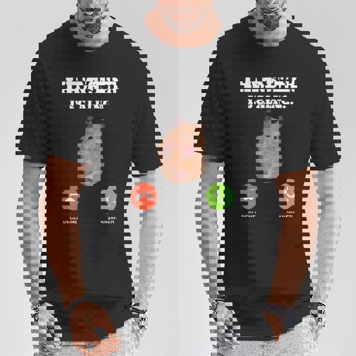ハムスターミームが呼んでいます Tシャツ 面白い贈り物