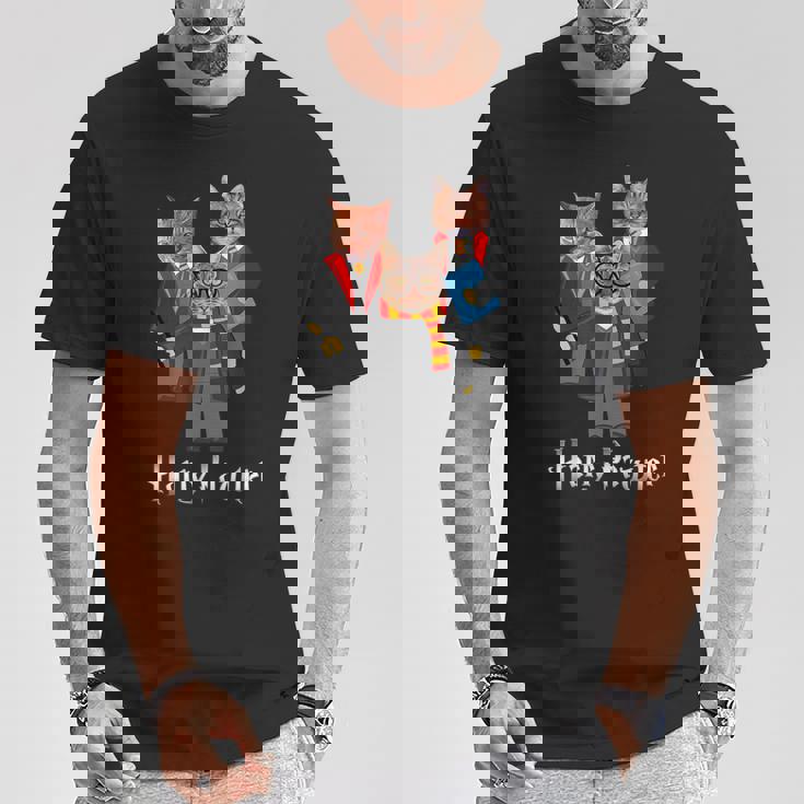 ハリーポッター 子猫 猫好きへのギフト かわいいポッター猫 Tシャツ 面白い贈り物