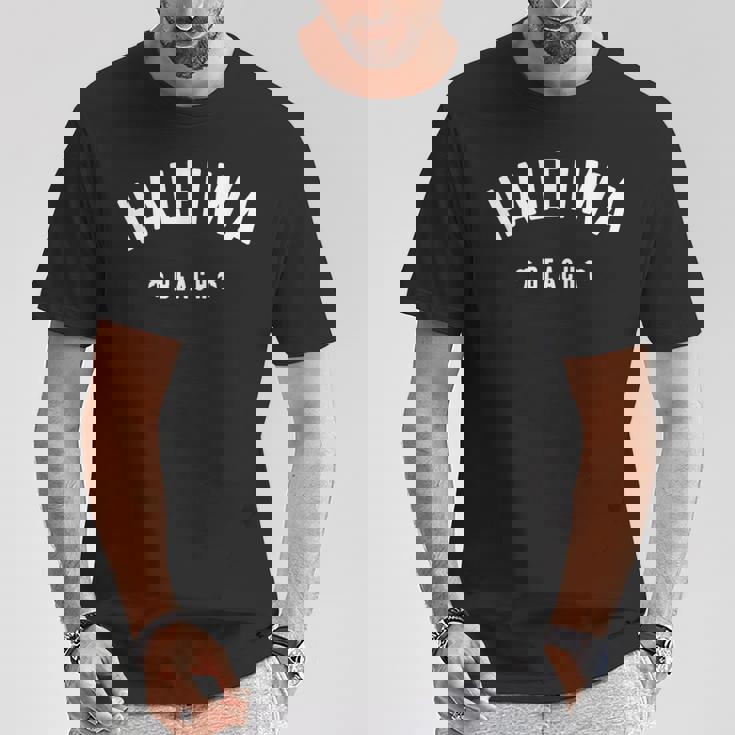 ハレイワ ビーチ ハワイ ロゴ Tシャツ 面白い贈り物