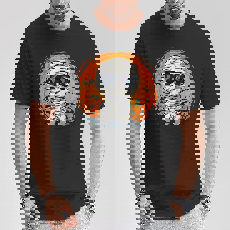 ハロウィン コスチューム ミイラ 怖い パンプキン ランタン コウモリ ゴースト Tシャツ 面白い贈り物