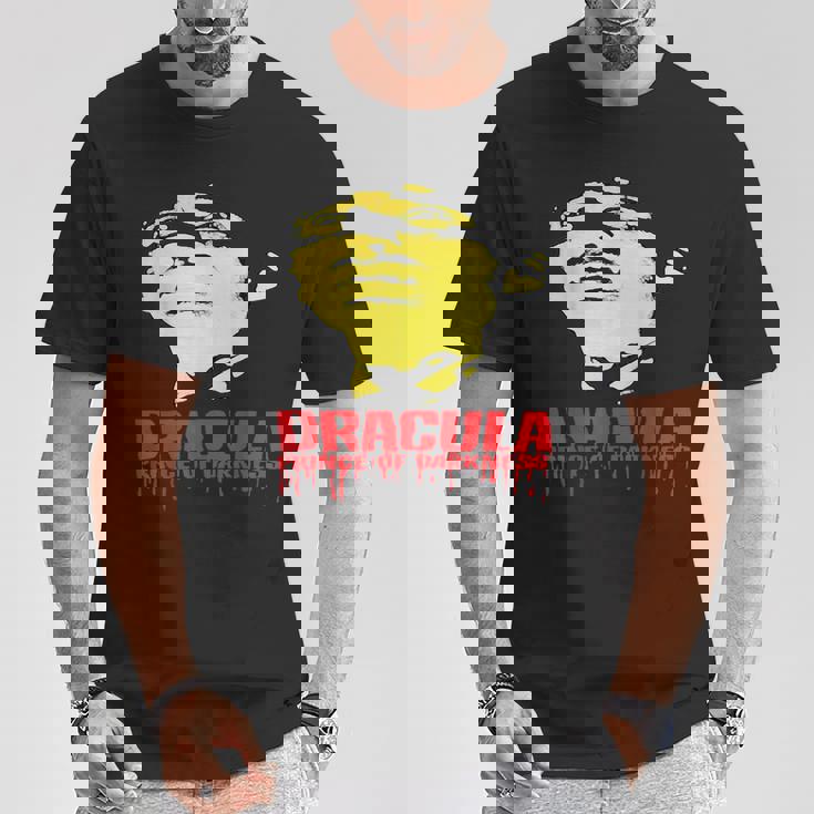 ハロウィン ホラー ドラキュラ ヴァンパイア ヴィンテージ コミックブック ムービー Tシャツ 面白い贈り物