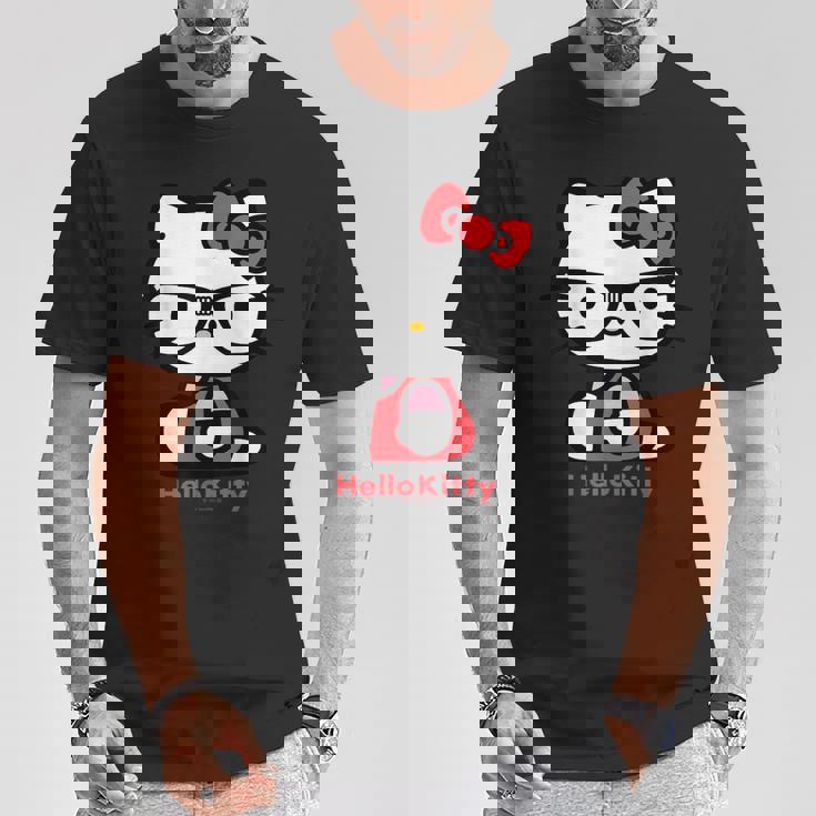 ハローキティ Usデザイン メガネ Tシャツ 面白い贈り物