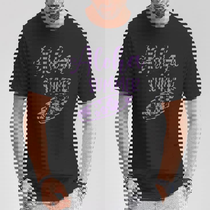 ハワイ アロハサーフィン ハワイアンパーティー Tシャツ 面白い贈り物